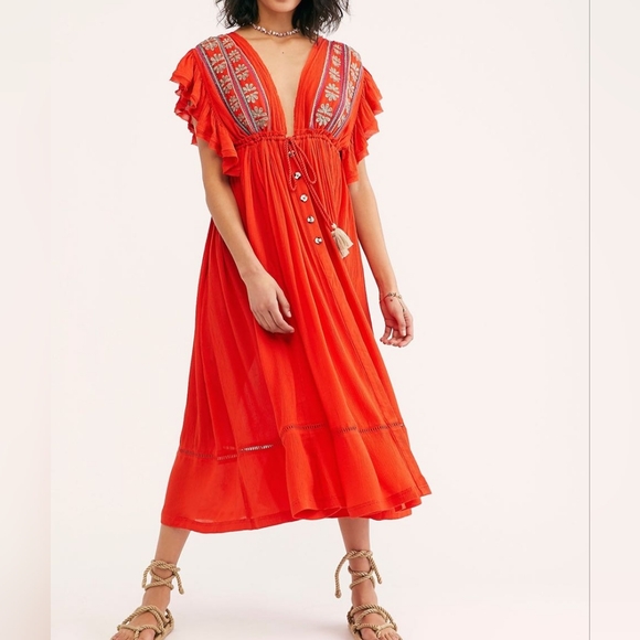 Free People Will Wait For You Midi Dress - Picture 13 of 13